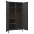 Flores - Wardrobe Anthracite 900 x 500 x 1800 mm Steel